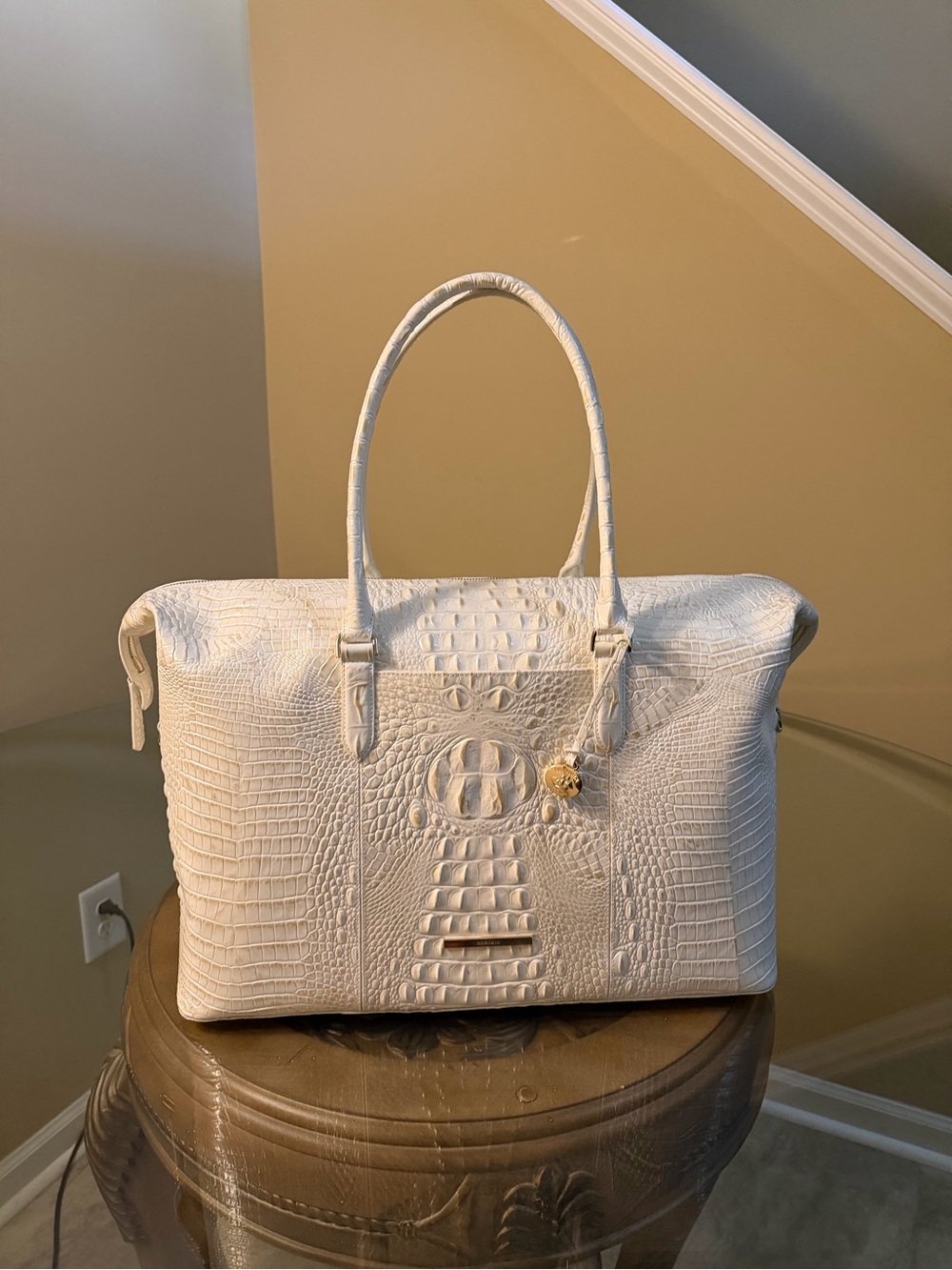 Brahmin Weekender Croc-embossed tote - Picture 3 of 13
